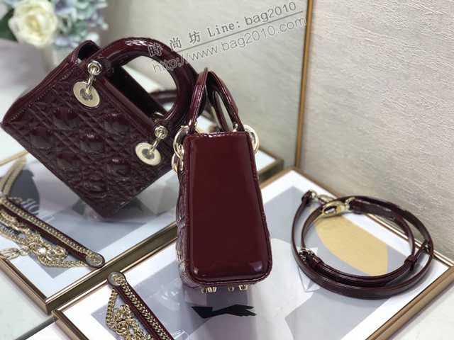 Dior女包 迪奧Lady Dior Mini經典3格戴妃包 Dior手提肩背斜挎包  dfk1854